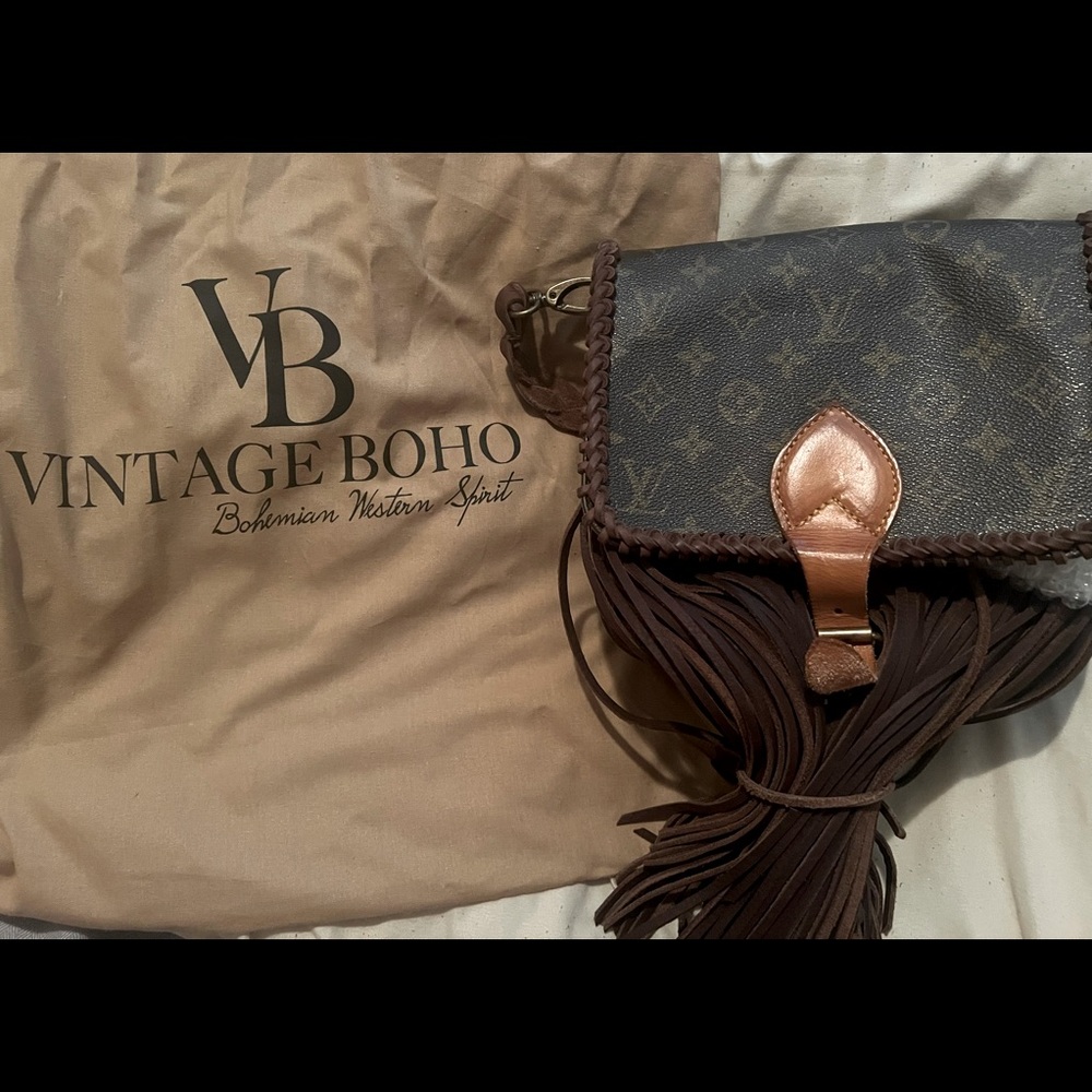 Vintage Boho LV cross body bag